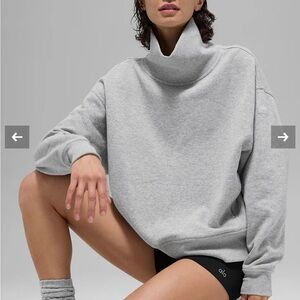 ALO hazy mock neck pullover